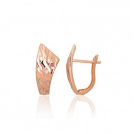 Auksiniai auskarai ant cilindrinės spynos0