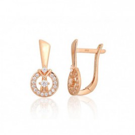 Auksiniai auskarai ant cilindrinės spynos0