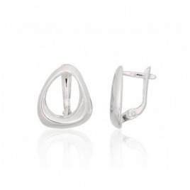 Sidabriniai auskarai ant cilindrinės spynos0