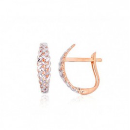 Auksiniai auskarai ant cilindrinės spynos0