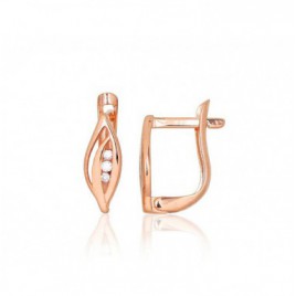 Auksiniai auskarai ant cilindrinės spynos0