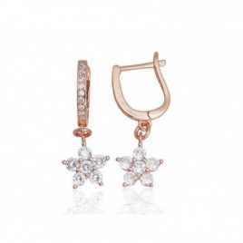 Sidabriniai auskarai ant cilindrinės spynos0