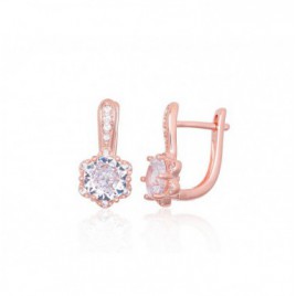 Sidabriniai auskarai ant cilindrinės spynos0