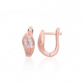 Sidabriniai auskarai ant cilindrinės spynos0