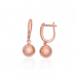 Sidabriniai auskarai ant cilindrinės spynos0