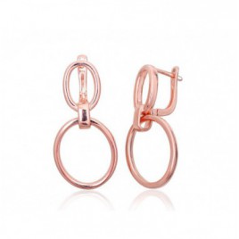 Sidabriniai auskarai ant cilindrinės spynos0