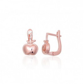 Sidabriniai auskarai ant cilindrinės spynos0