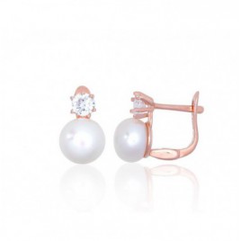 Sidabriniai auskarai ant cilindrinės spynos0