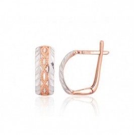 Auksiniai auskarai ant cilindrinės spynos0