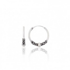 Sidabriniai auskarai –žiedai0