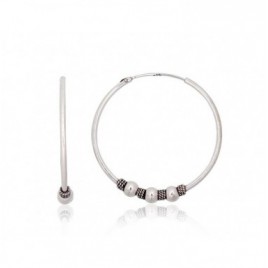 Sidabriniai auskarai –žiedai0