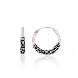 Sidabriniai auskarai –žiedai0