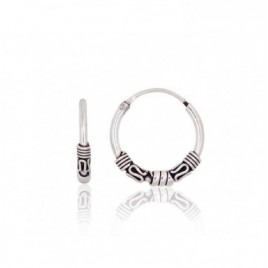 Sidabriniai auskarai –žiedai0