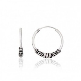 Sidabriniai auskarai –žiedai0