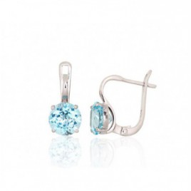 Sidabriniai auskarai ant cilindrinės spynos0