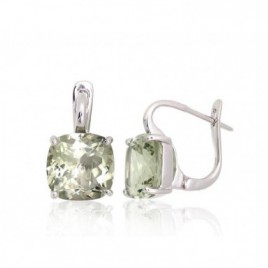 Sidabriniai auskarai ant cilindrinės spynos0