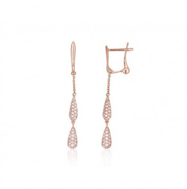 Auksiniai auskarai ant cilindrinės spynos0