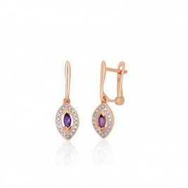 Auksiniai auskarai ant cilindrinės spynos0