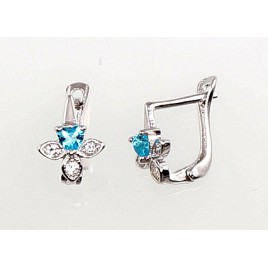 Sidabriniai auskarai ant cilindrinės spynos0