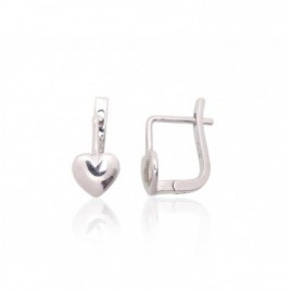 Sidabriniai auskarai ant cilindrinės spynos0