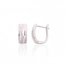 Sidabriniai auskarai ant cilindrinės spynos0