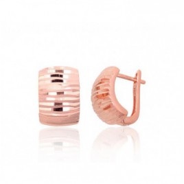 Sidabriniai auskarai ant cilindrinės spynos0