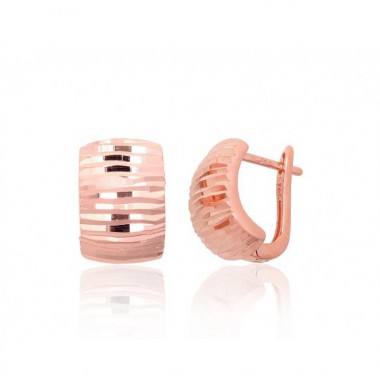 Sidabriniai auskarai ant cilindrinės spynos0