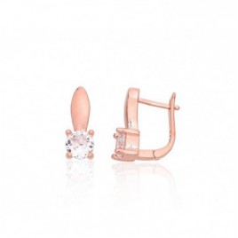 Sidabriniai auskarai ant cilindrinės spynos0