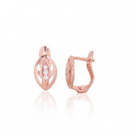 Sidabriniai auskarai ant cilindrinės spynos0