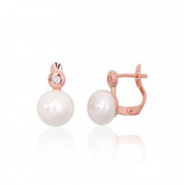 Sidabriniai auskarai ant cilindrinės spynos0