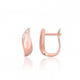 Sidabriniai auskarai ant cilindrinės spynos0