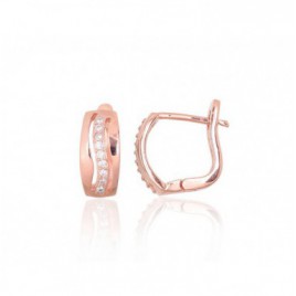 Sidabriniai auskarai ant cilindrinės spynos0