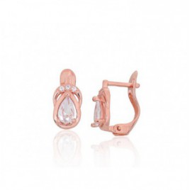 Sidabriniai auskarai ant cilindrinės spynos0