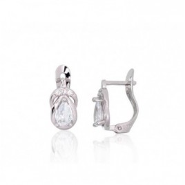 Sidabriniai auskarai ant cilindrinės spynos0