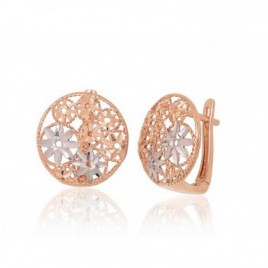 Auksiniai auskarai ant cilindrinės spynos0