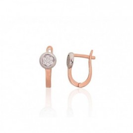 Auksiniai auskarai ant cilindrinės spynos0