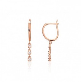 Auksiniai auskarai ant cilindrinės spynos0