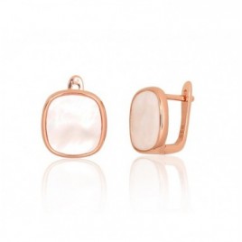 Sidabriniai auskarai ant cilindrinės spynos0