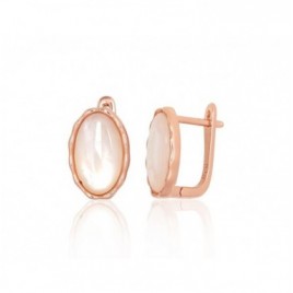 Sidabriniai auskarai ant cilindrinės spynos0