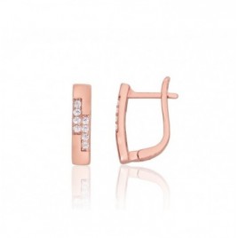 Sidabriniai auskarai ant cilindrinės spynos0