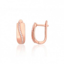 Sidabriniai auskarai ant cilindrinės spynos0