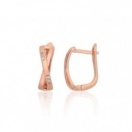 Sidabriniai auskarai ant cilindrinės spynos0