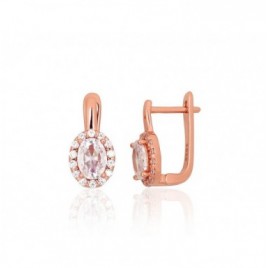 Sidabriniai auskarai ant cilindrinės spynos0