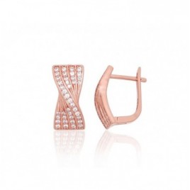 Sidabriniai auskarai ant cilindrinės spynos0