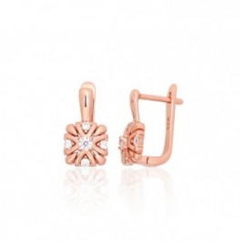 Sidabriniai auskarai ant cilindrinės spynos0