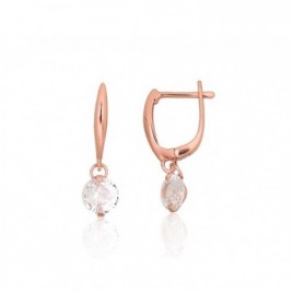 Sidabriniai auskarai ant cilindrinės spynos0