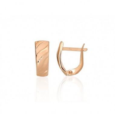 Auksiniai auskarai ant cilindrinės spynos0