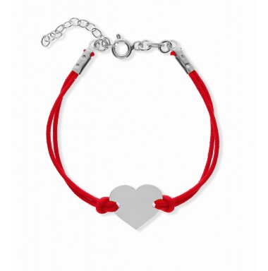 Sidabrinė apyrankė su siūlu