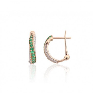 Auksiniai auskarai ant cilindrinės spynos0