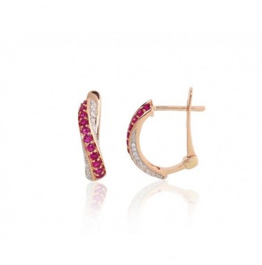 Auksiniai auskarai ant cilindrinės spynos0